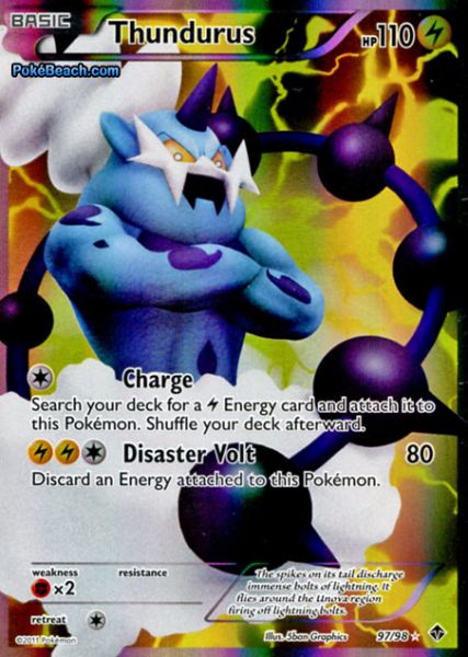 Thundurus Full Art - Poderes Emergentes